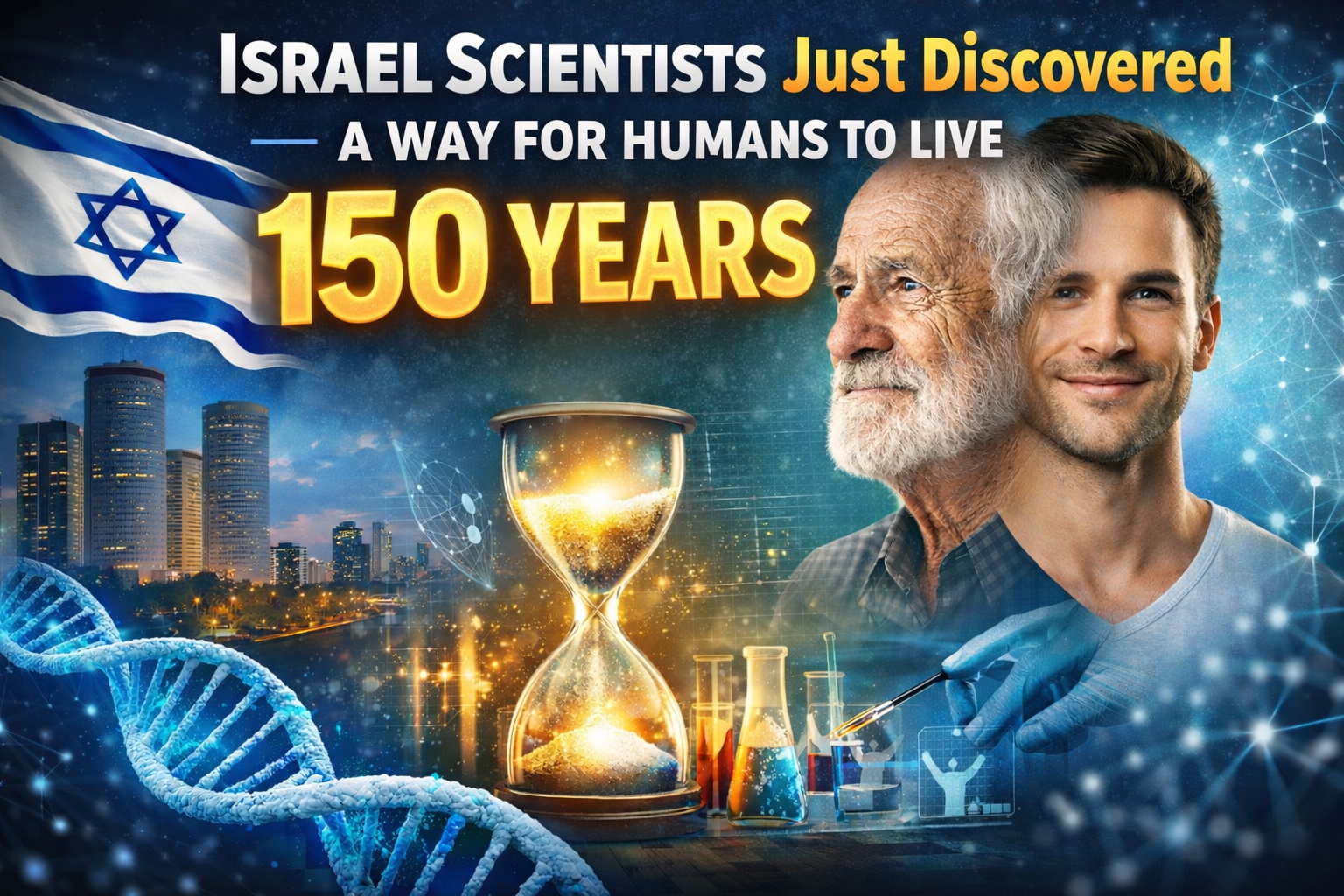 Shocking: Israel Scientists Just Discovered a way for human to live 150 Years